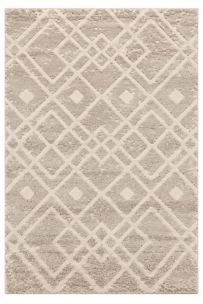 Tapis nomade Géométrique losanges entrelacés 