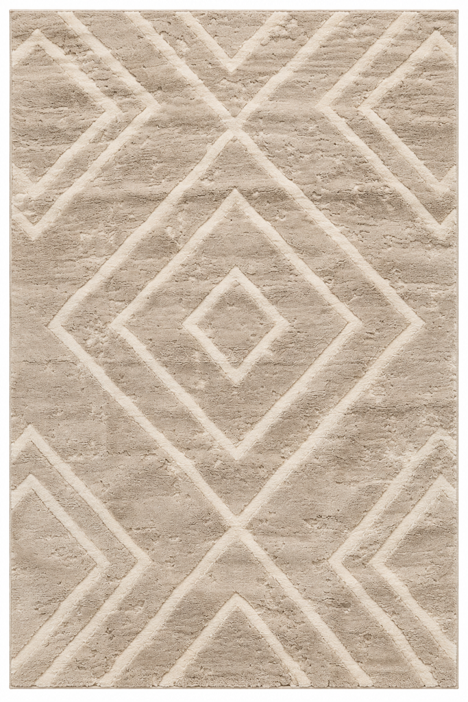 Tapis nomade Géométrique losanges et chevrons 