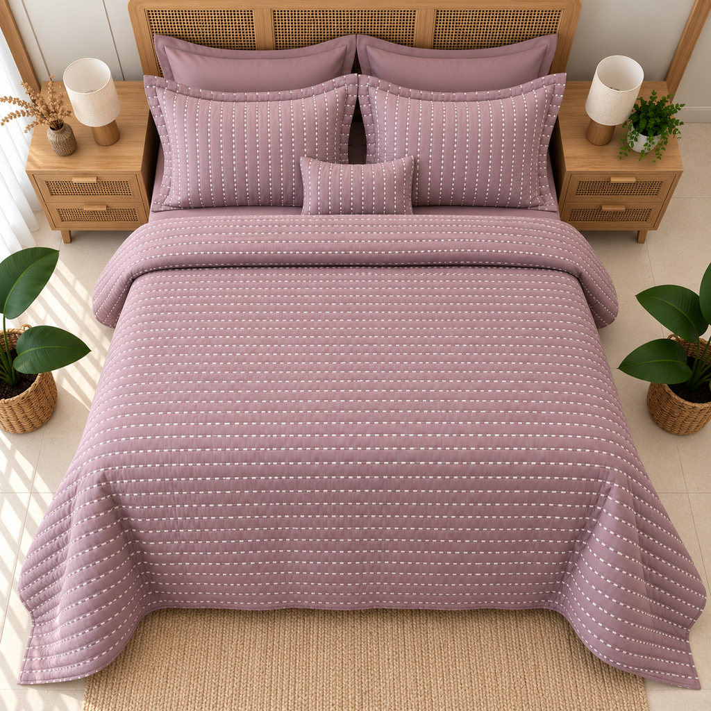 Boutis 4 Pièces – Damier simple 