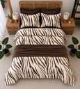 Parure de drap 6 pieces Zebre Marron