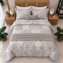 Couverture 3 Pieces Elegance Gris 