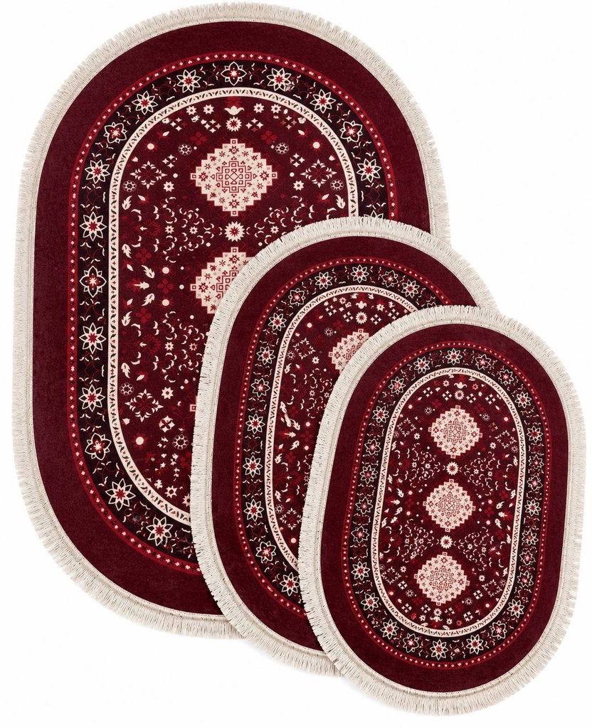 Descente de lit 3 pieces oriental geometrique