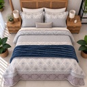 Couverture 3 Pieces Elegance Bleu Nuit