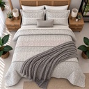 Couverture 3 Pieces Elegance Gris Perle