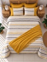 Housse de couette Dentelle Soleil D'or 6 Pieces 100% Coton
