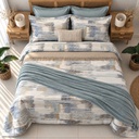 Housse de couette Brume D'azur 6 pieces 100% Coton