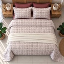 Parure de drap 6 Pieces Texture Rose