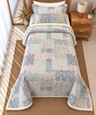Couverture Double Face sherpa 1 Place Boheme Blue