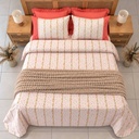 Housse de couette Dentelle Jardin Rose 6 Pieces 100% Coton
