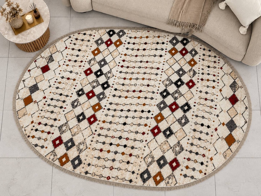 Tapis Ovale Atlas Boheme