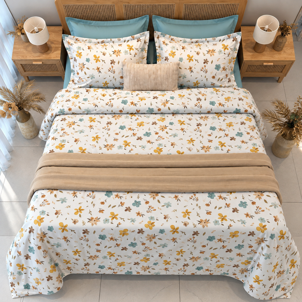 Housse de couette 6     Bloom Azur
