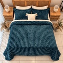 Couverture 3 pieces double face imprimée bbh blue vert