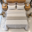 Couvre lit 3 Pieces monterol beige