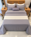 Housse de couette 7 Pieces Gris