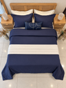Housse de couette 7 Pieces Bleu