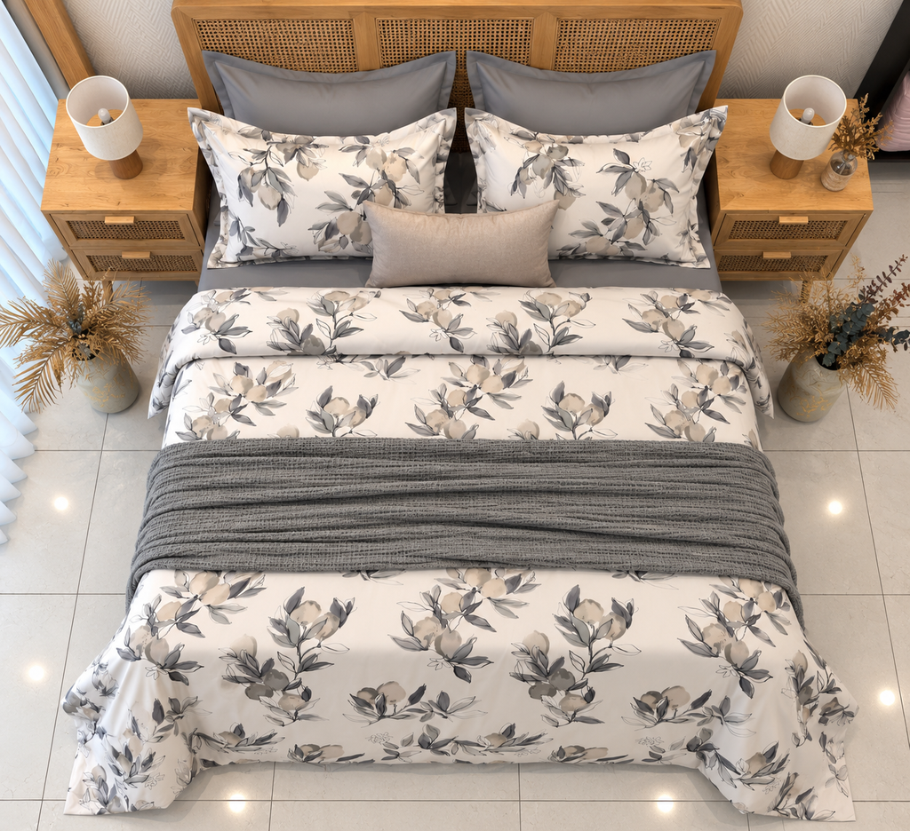 Housse de couette 6 Pieces Jardin fleur New