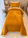 Couverture rayure une place 2 Pieces BBH Moutard