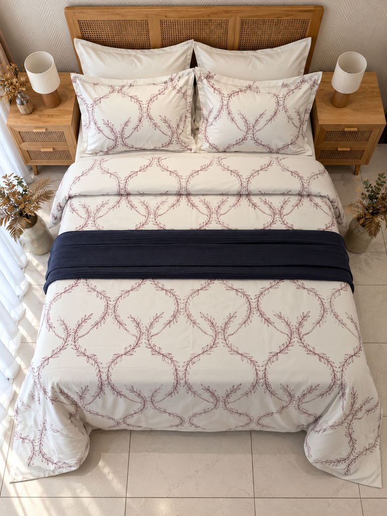 Housse de couette 6 Pieces 100% Coton Charme Bohème