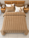 Couverture 5 Pieces double face camel