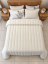 Couverture 5 Pieces double face blanc cassé