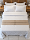 Parure de drap POLOPOLO Bordé 100% Coton percale 4 Pieces Motif 1