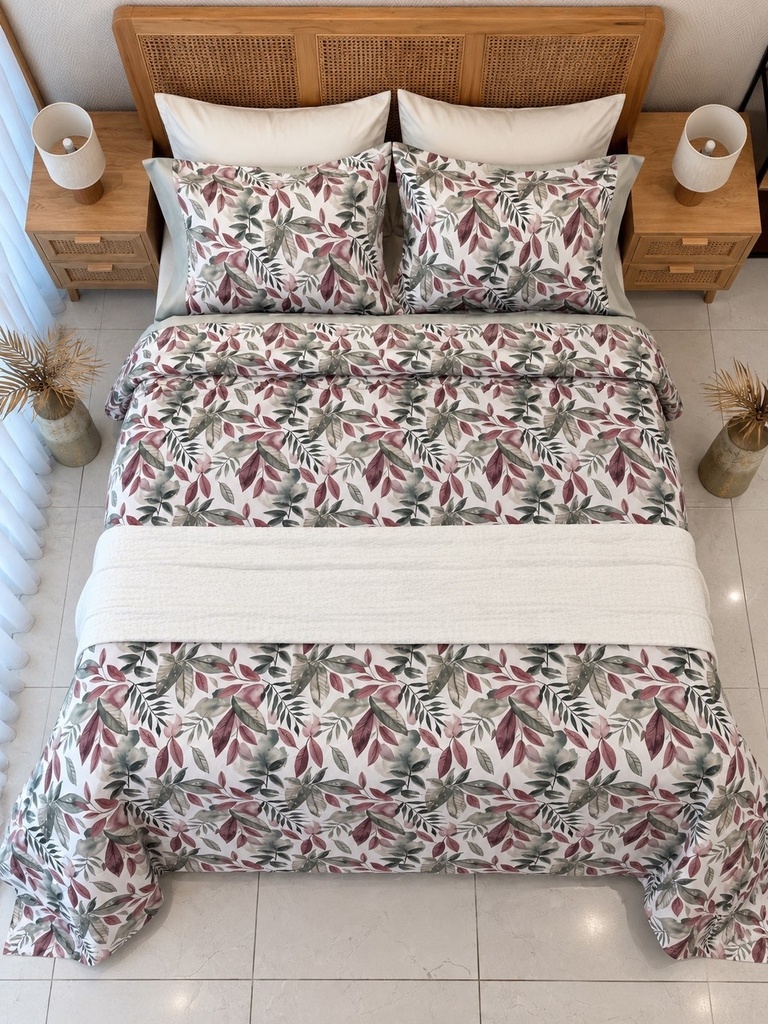 Parure de drap PoloPolo 4 Pieces Motif 4 Vert