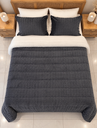 Couverture double face sherpa Gris