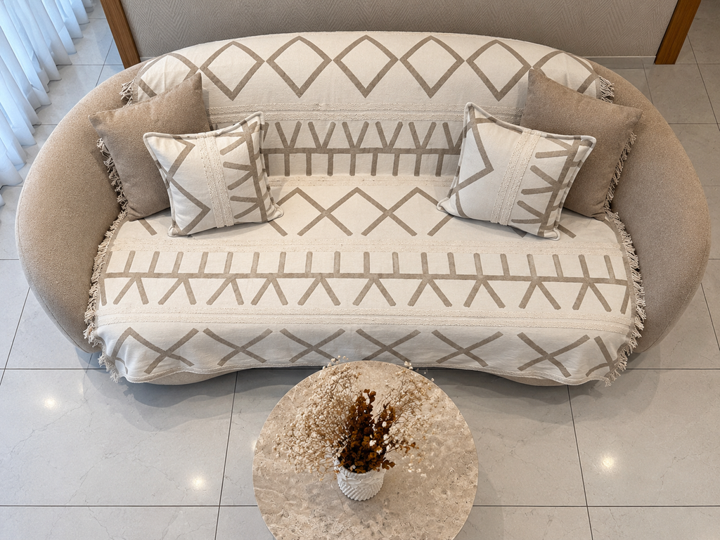 Plaid 3 Pieces Beige