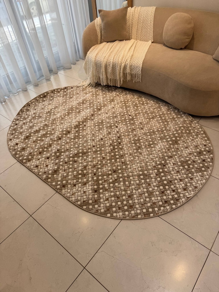 Tapis ellif oval  motif 3