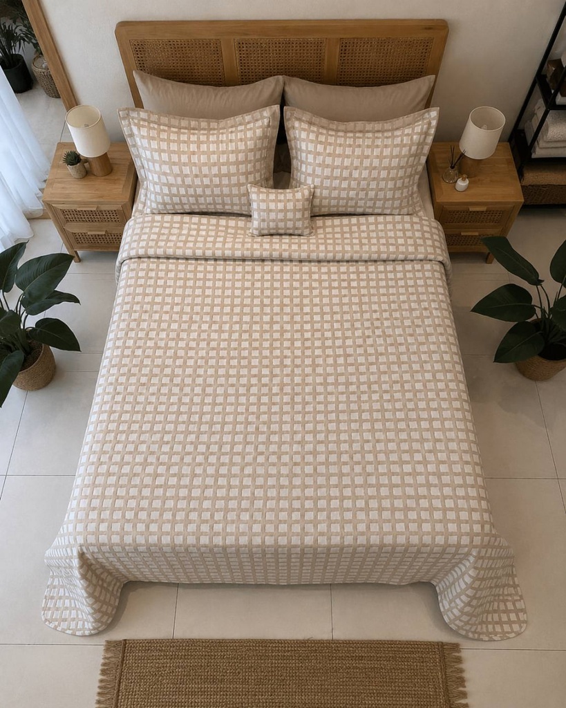 Boutis 4 Pièces – Damier