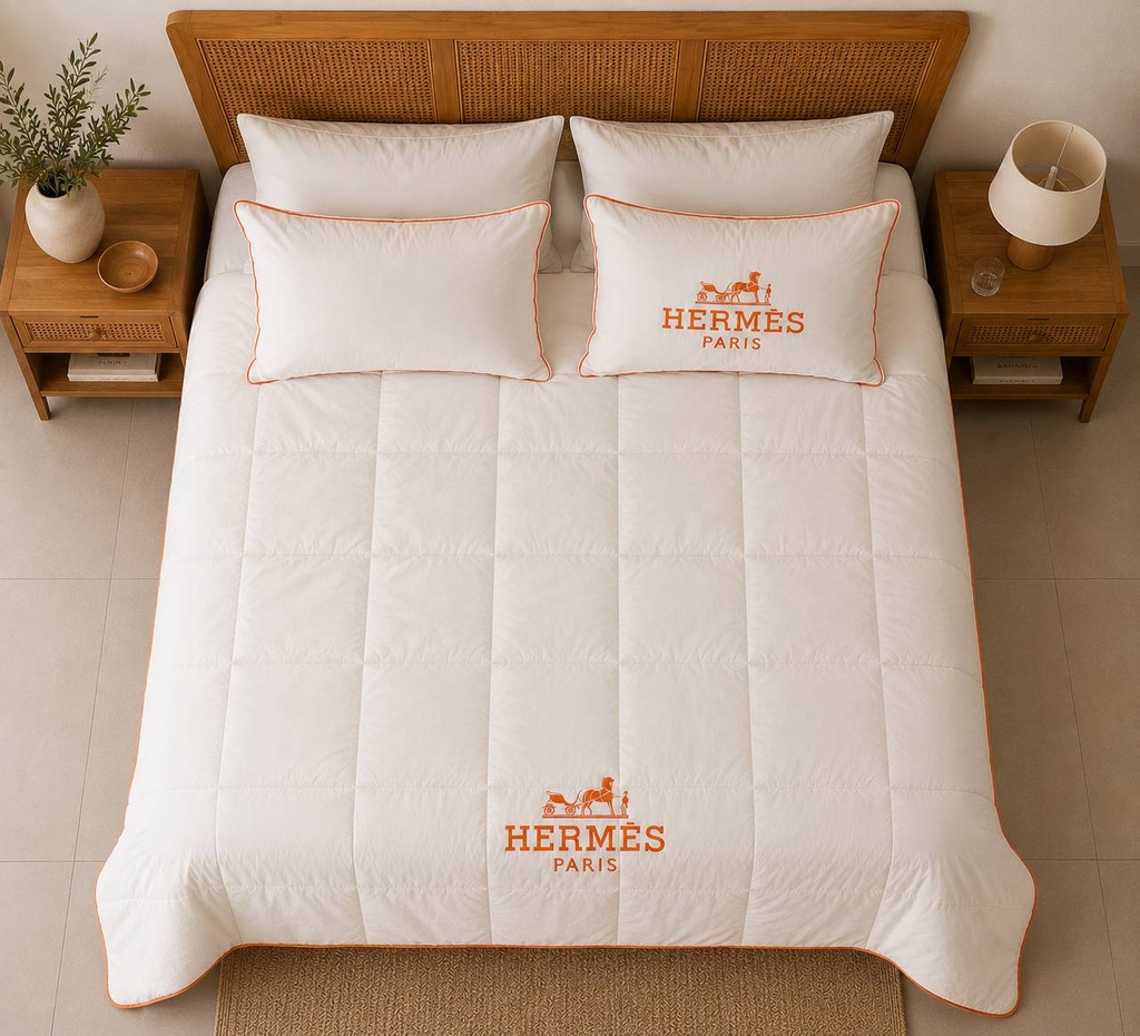 Couette Blanche Hermes 100% Coton 