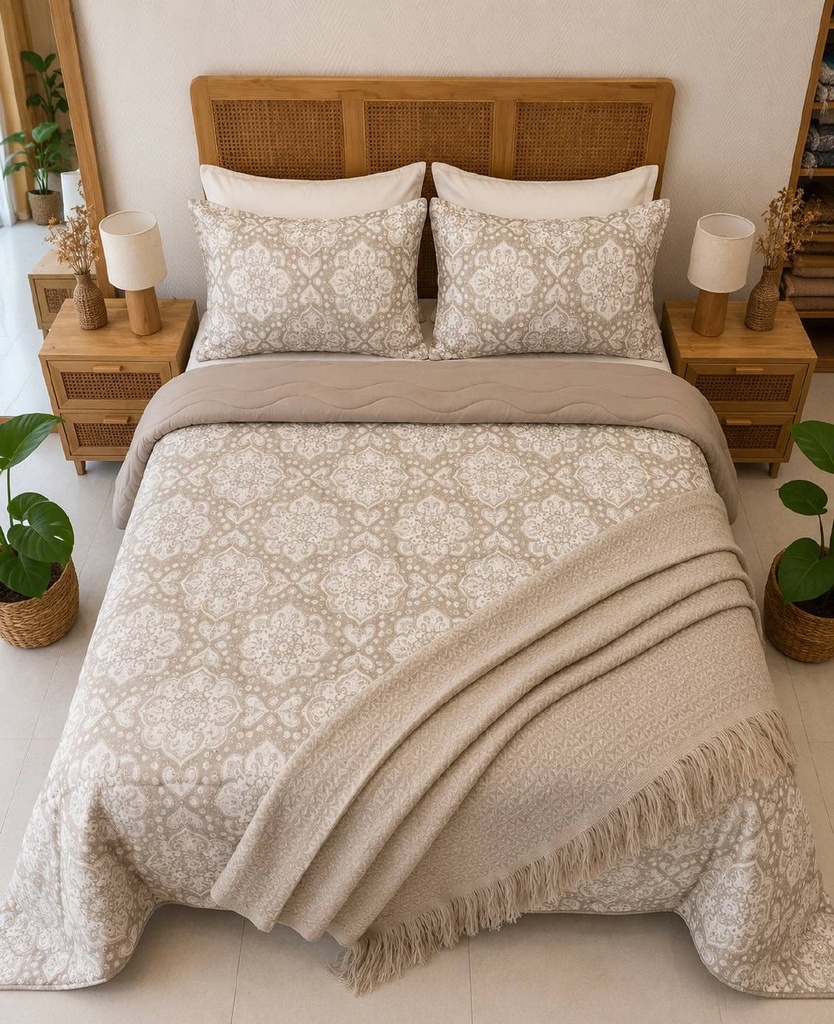 Couette 4 Pieces - Elegance Beige