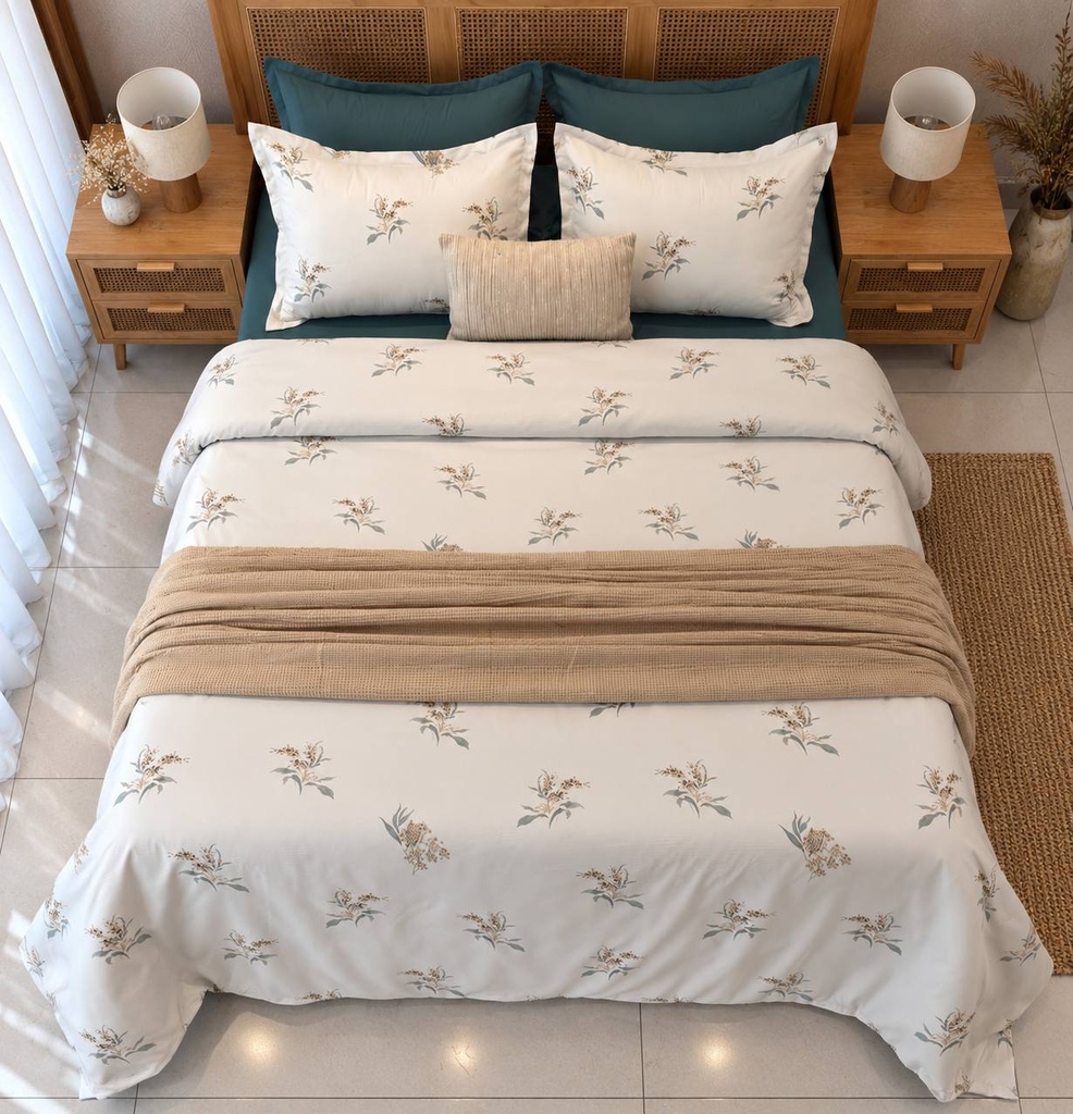 Housse de couette 6 Pieces Fleur de Lin