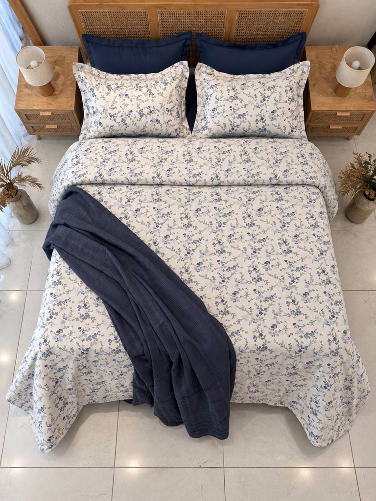 Housse de couette 6 Petites Fleurs d'Azur